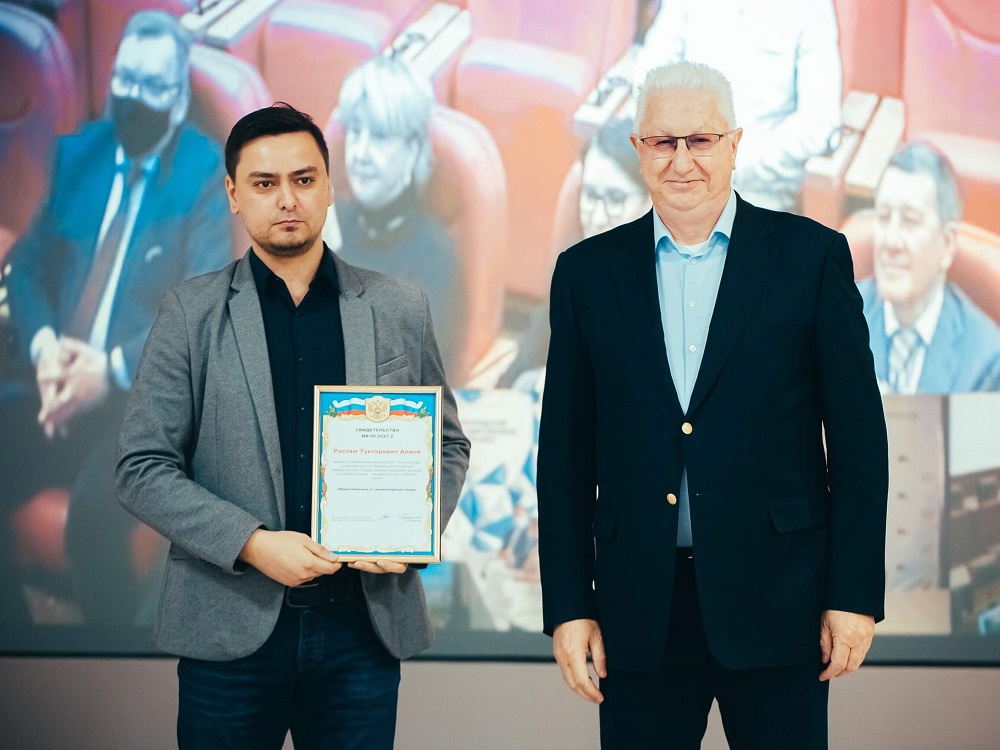 Young Scientist of ASU Rastyam Aliyev Wins Presidential Grant