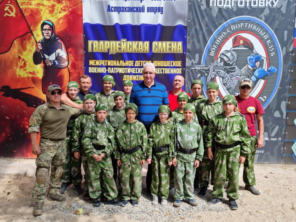Konstantin Markelov Talks to Military Sports Camp Pupils