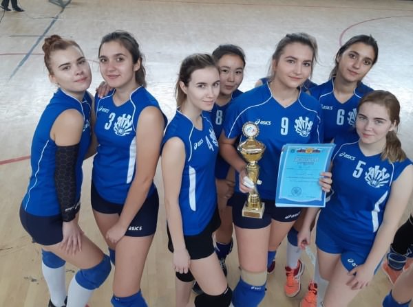 Женская сборная АГУ по волейболу стала победителем чемпионата Астраханской области